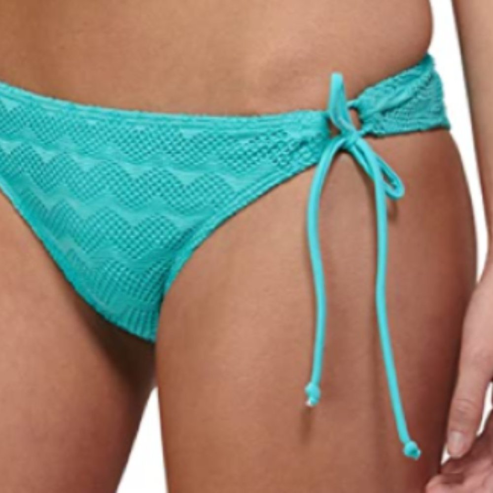 Roxy Size Small 70s LOWRIDER TIE SIDE Light Jade New Women's Bikini Bottom - Picture 12 of 13